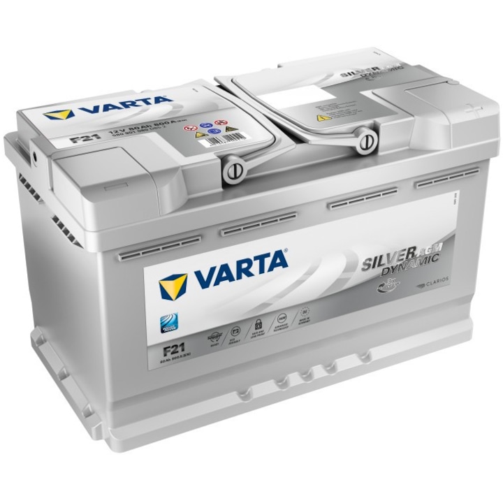 life Abbreviate take down Baterie auto Varta AGM 80AH START-STOP 580901080 F21 - eMAG.ro