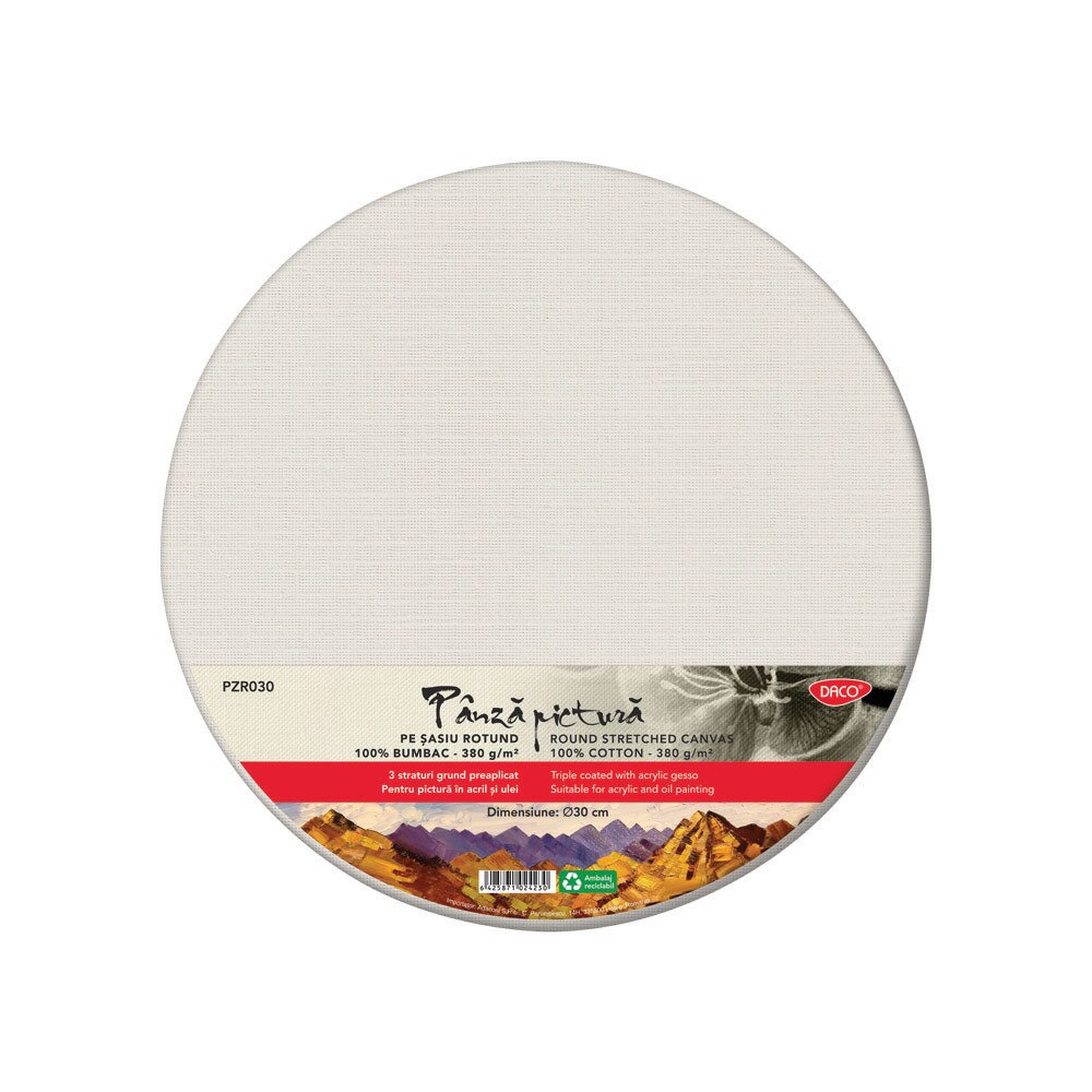 Panza pictura pe sasiu rotund 30 cm DACO PZR030