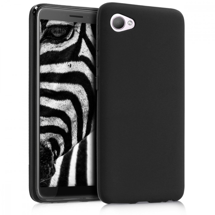 Калъф за HTC Desire 12, Силиконов, Черен, 44787.47