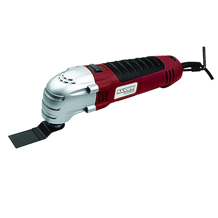 Unealta multifunctionala oscilanta, Raider, RD-OMT03, 300W, 230V/50Hz, 10000-18500rpm + accesorii si geanta