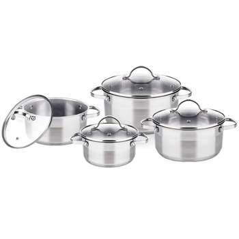 Set 4 piese Lamart, inductie, Inox Set 4 piese Lamart, inductie, Inox