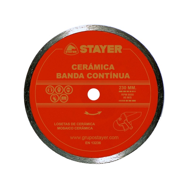 Disc Stayer diamantat Ceramica Banda Continua de 180 mm