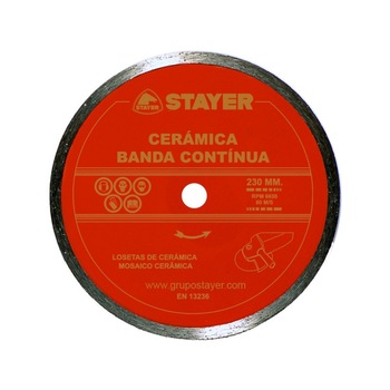 Disc Stayer diamantat Ceramica Banda Continua de 200 mm Disc Stayer diamantat Ceramica Banda Continua de 200 mm