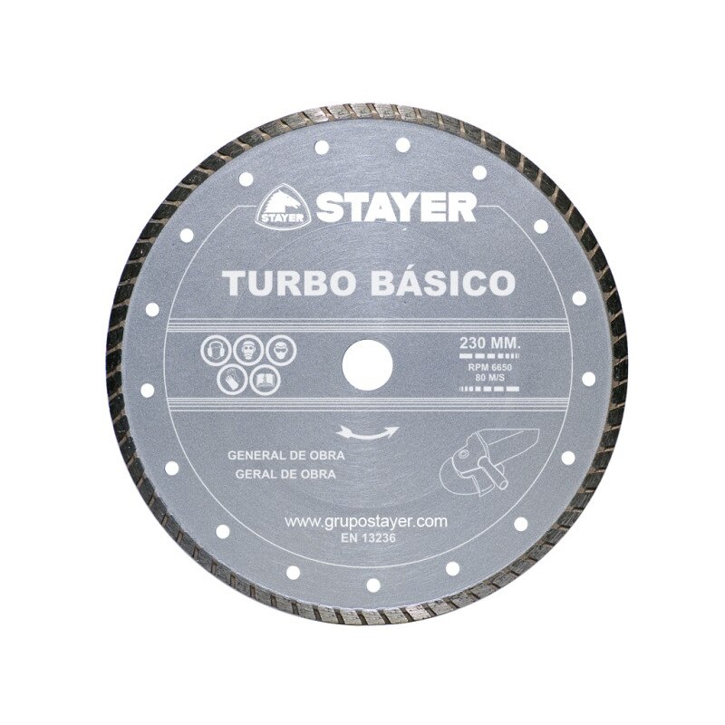 Disc Stayer diamantat Turbo Basico de 180 mm