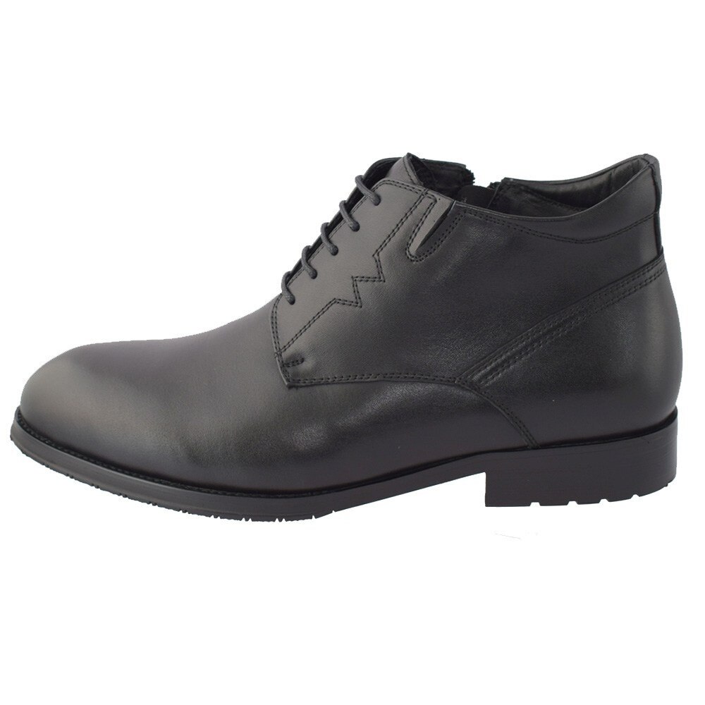 Ghete barbati, din piele naturala, marca Saccio, FM101-811-2-01-17, negru, Negru, 44