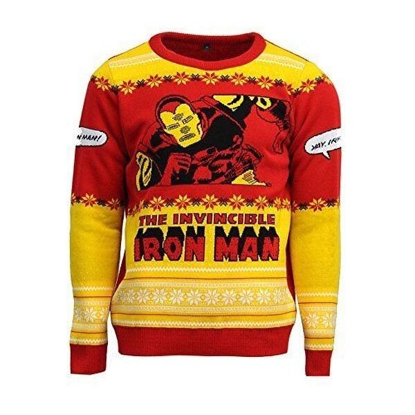 Pulover de Craciun Iron Man Christmas Marimea XL