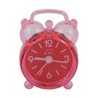 Ceas mic de birou, mecanism quartz, ⌀4 cm, Roz