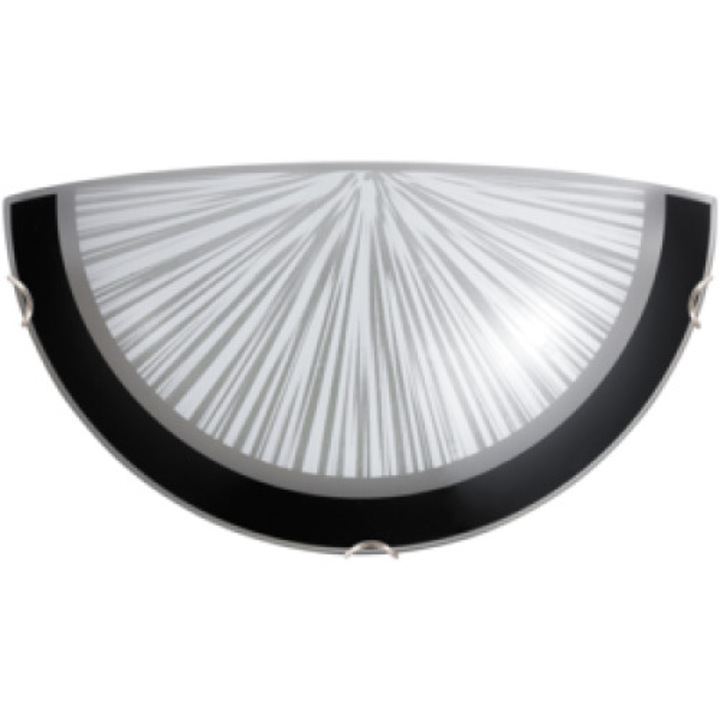 Аплик Rabalux Sphere, 1x60W E27, Сив/Черен