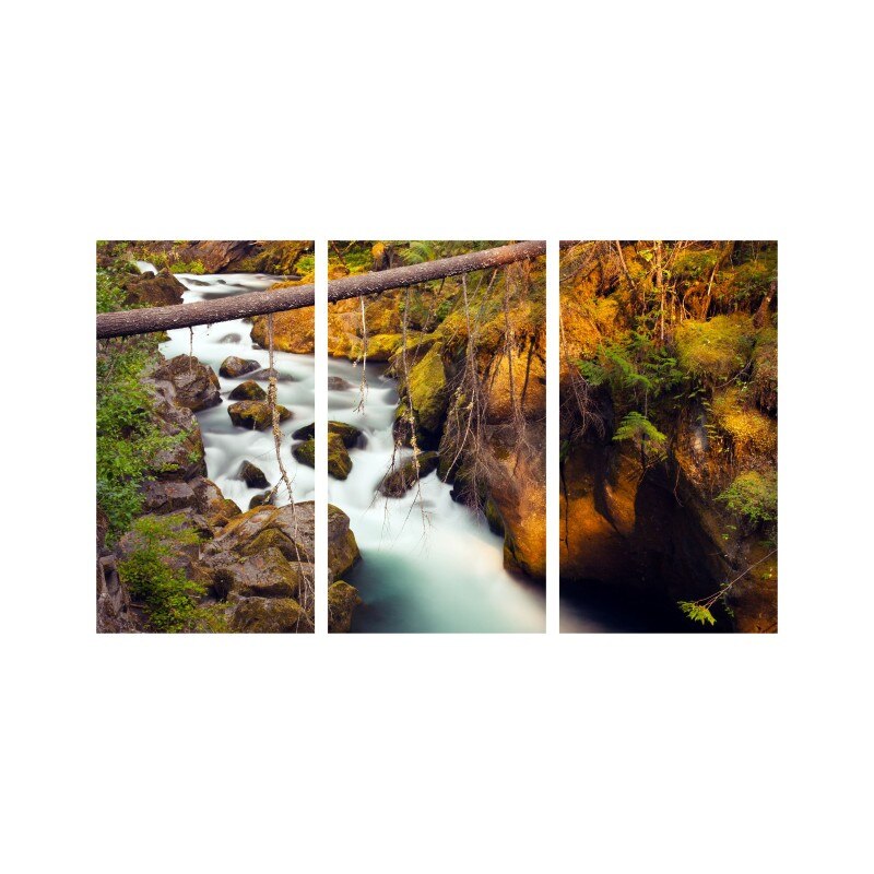 Set tablouri Multicanvas 3 piese 150x90 cm, peisaj 138