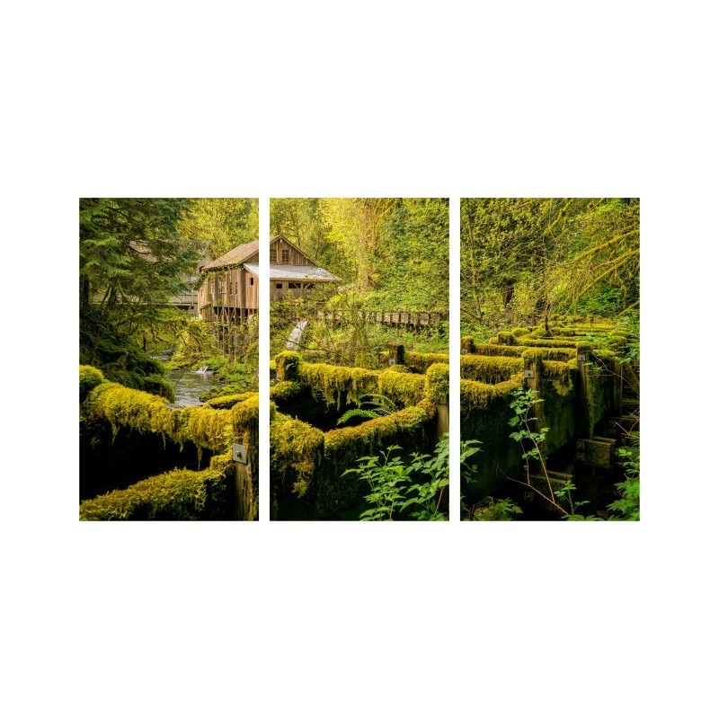 Set tablouri Multicanvas 3 piese 150x90 cm, peisaj 104