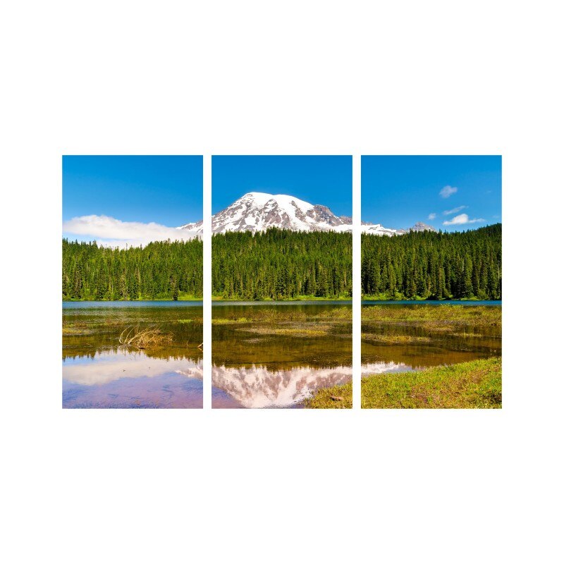 Set tablouri Multicanvas 3 piese 150x90 cm, peisaj 15