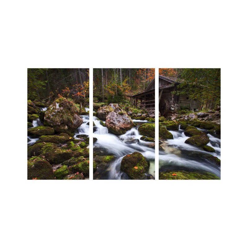 Set tablouri Multicanvas 3 piese 150x90 cm, peisaj 109