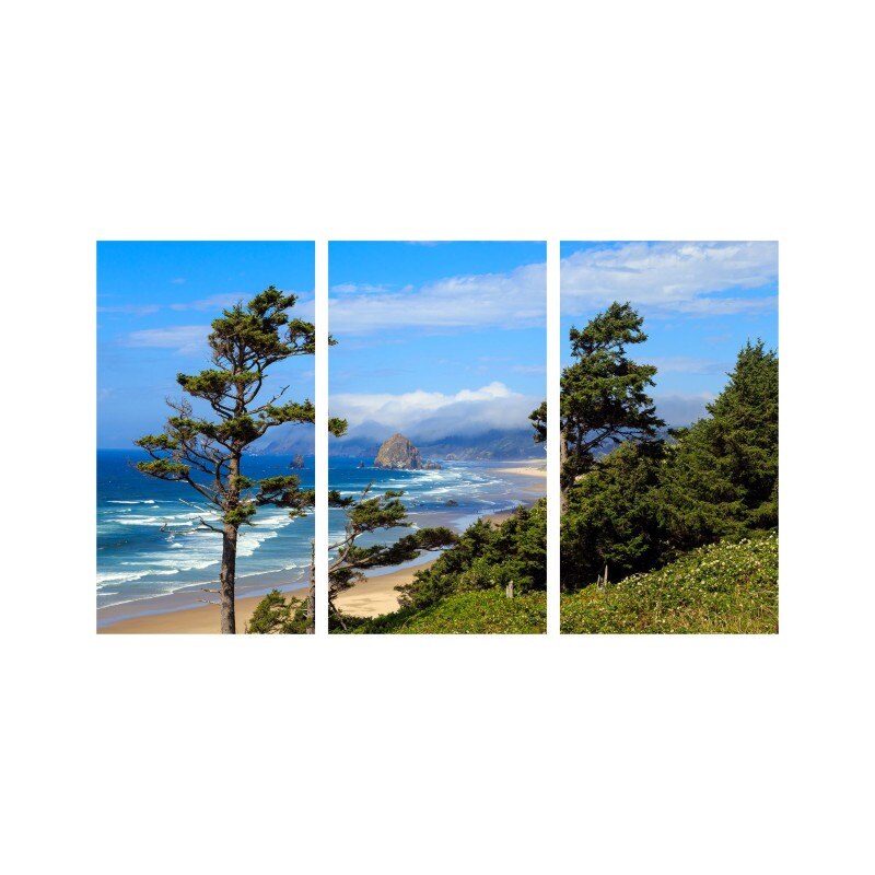 Set tablouri Multicanvas 3 piese 150x90 cm, peisaj 67