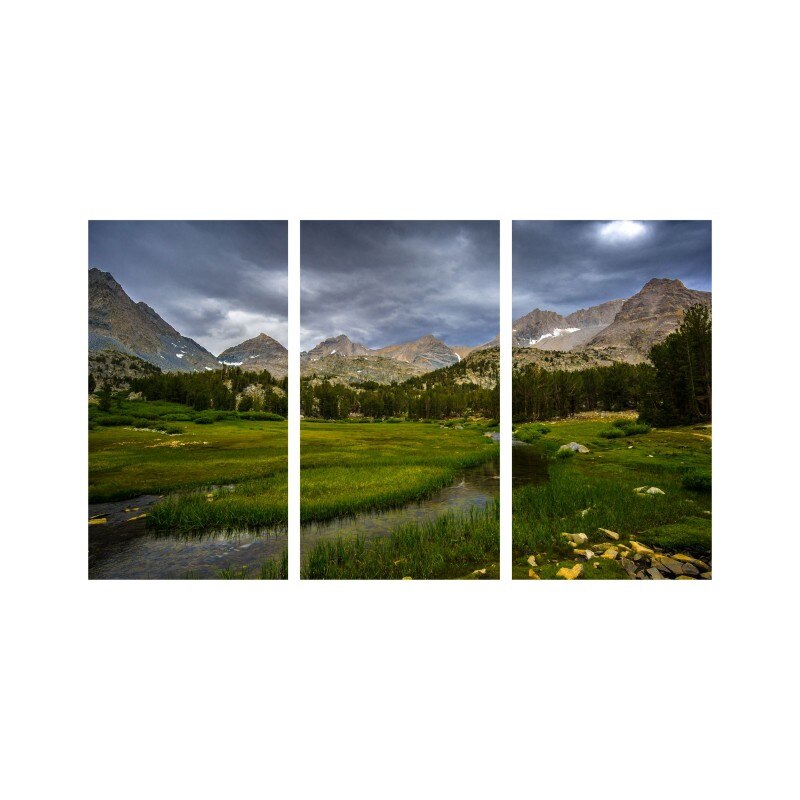 Set tablouri Multicanvas 3 piese 150x90 cm, peisaj 66