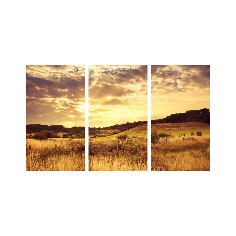 Set tablouri Multicanvas 3 piese 150x90 cm, peisaj 40