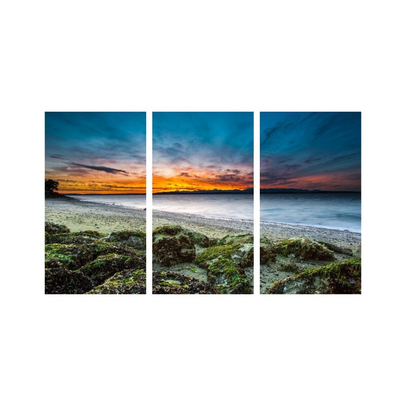 Set tablouri Multicanvas 3 piese 150x90 cm, peisaj 34