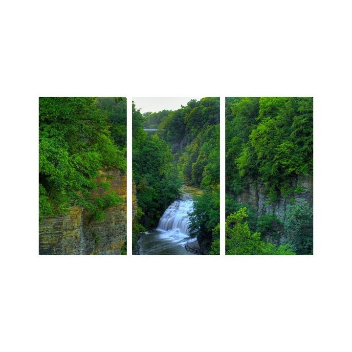 Set tablouri Multicanvas 3 piese 150x90 cm, peisaj 121