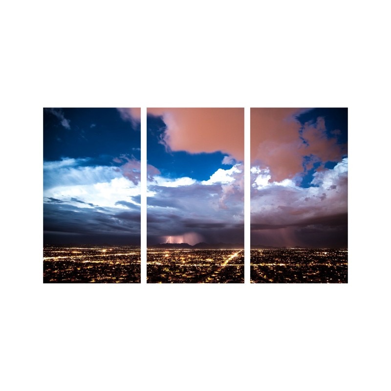 Set tablouri Multicanvas 3 piese 150x90 cm, peisaj 100