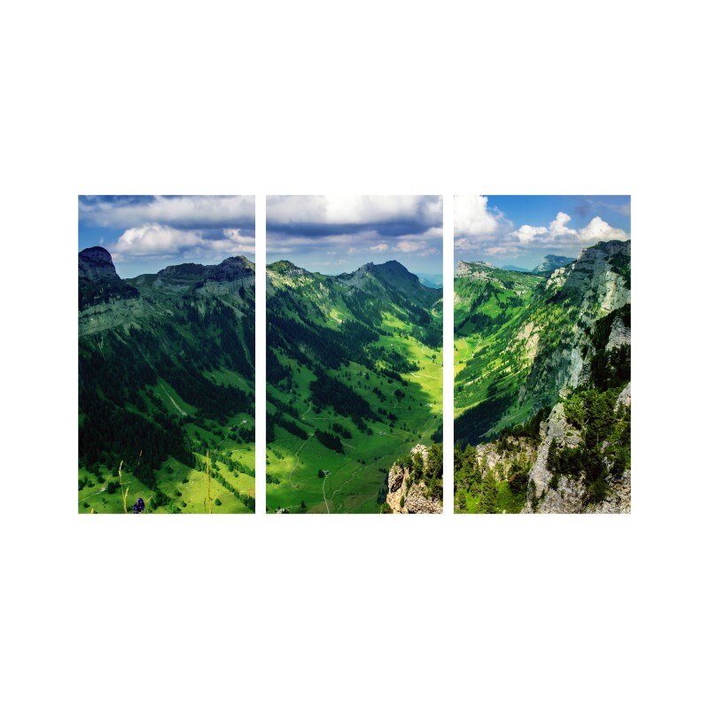 Set tablouri Multicanvas 3 piese 150x90 cm, peisaj 103