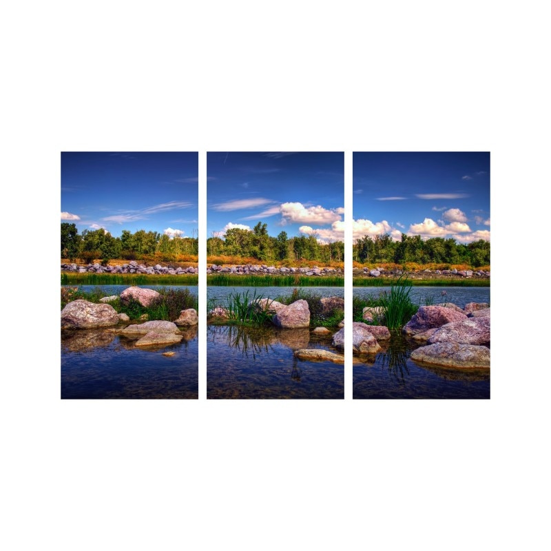 Set tablouri Multicanvas 3 piese 150x90 cm, peisaj 38