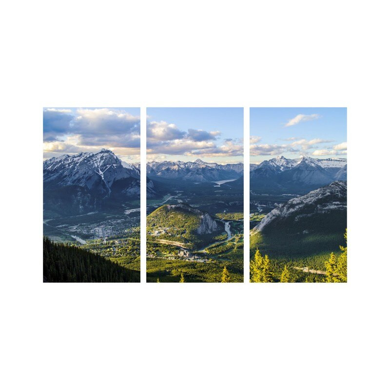 Set tablouri Multicanvas 3 piese 150x90 cm, peisaj 55
