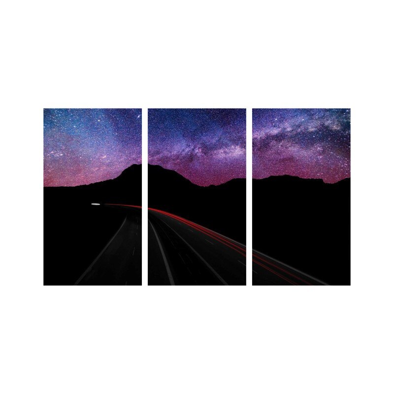 Set tablouri Multicanvas 3 piese 150x90 cm, peisaj 10