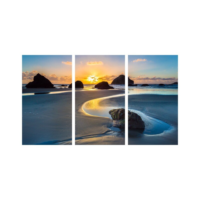 Set tablouri Multicanvas 3 piese 150x90 cm, peisaj 82