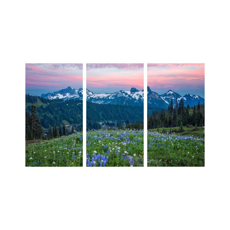 Set tablouri Multicanvas 3 piese 150x90 cm, peisaj 118