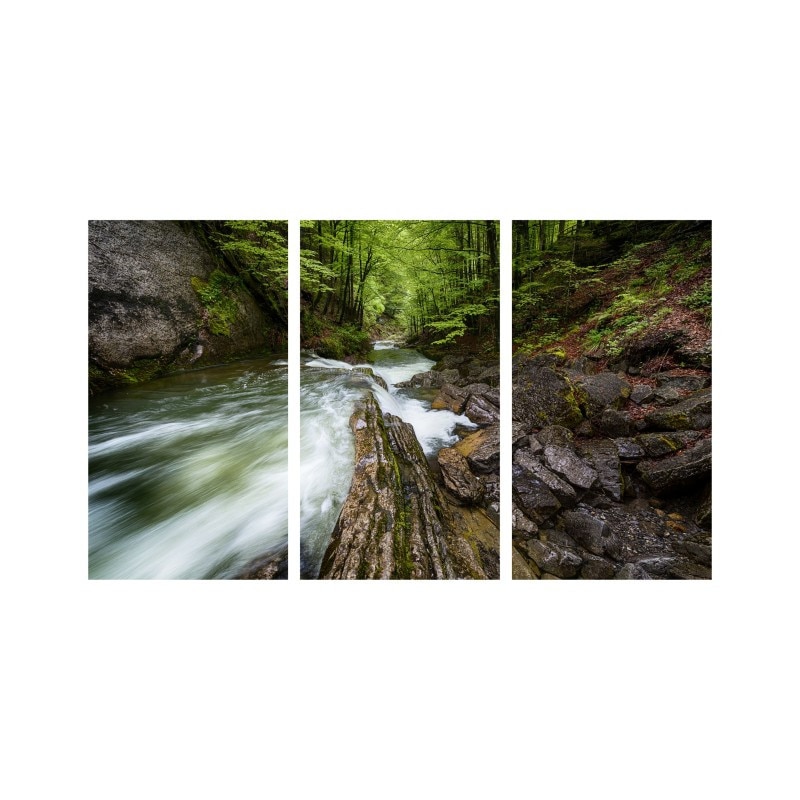 Set tablouri Multicanvas 3 piese 150x90 cm, peisaj 150