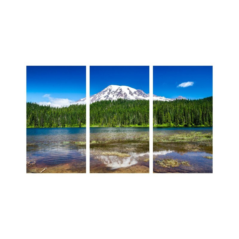 Set tablouri Multicanvas 3 piese 150x90 cm, peisaj 49
