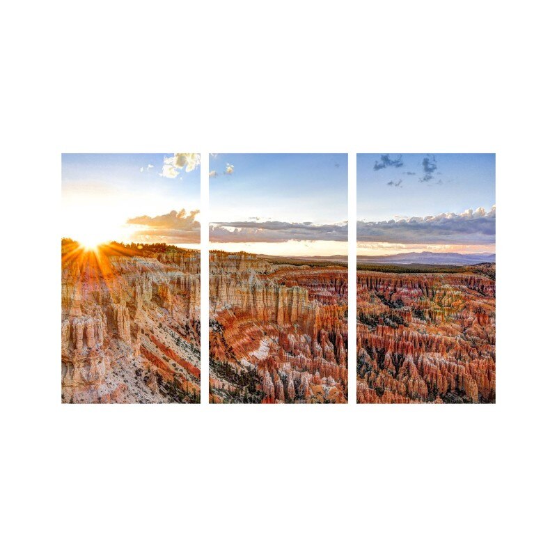 Set tablouri Multicanvas 3 piese 150x90 cm, peisaj 42