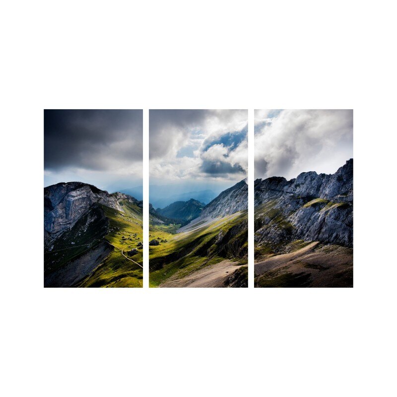 Set tablouri Multicanvas 3 piese 150x90 cm, peisaj 84