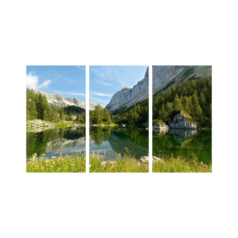 Set tablouri Multicanvas 3 piese 150x90 cm, peisaj 59