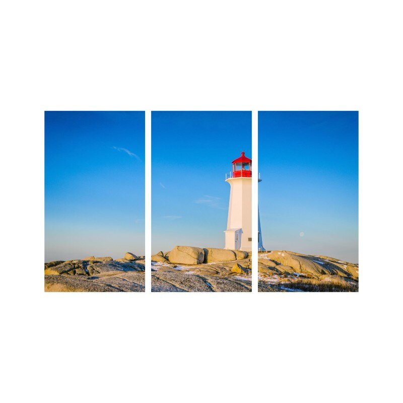 Set tablouri Multicanvas 3 piese 150x90 cm, peisaj 35