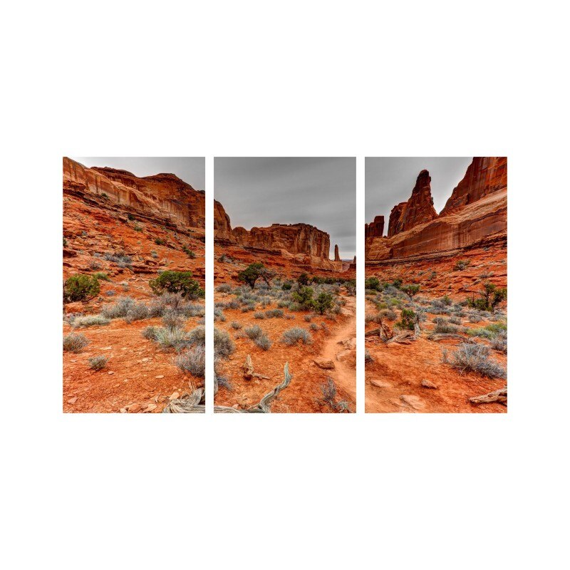 Set tablouri Multicanvas 3 piese 150x90 cm, peisaj 115