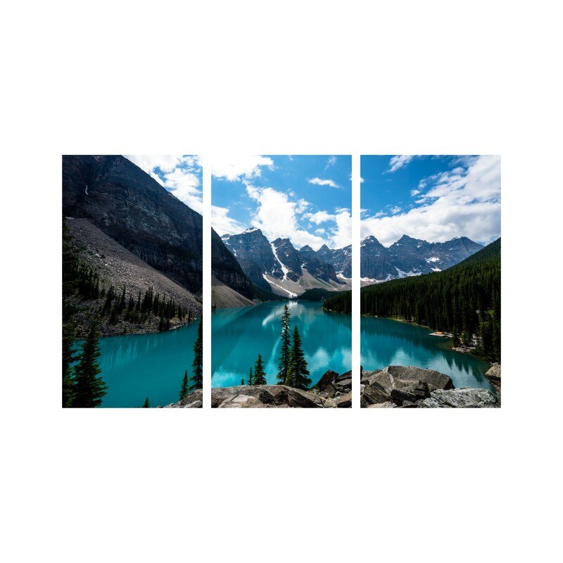 Set tablouri Multicanvas 3 piese 150x90 cm, peisaj 44