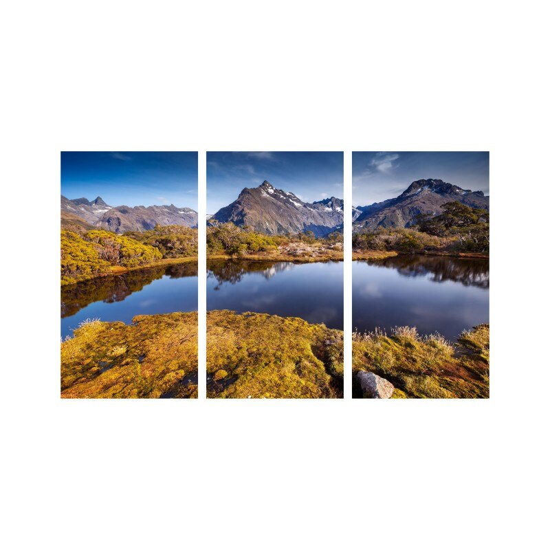 Set tablouri Multicanvas 3 piese 150x90 cm, peisaj 107