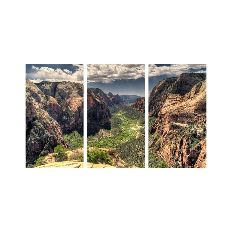 Set tablouri Multicanvas 3 piese 150x90 cm, peisaj 141