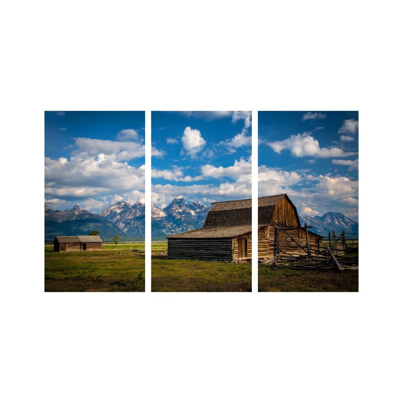 Set tablouri Multicanvas 3 piese 150x90 cm, peisaj 125