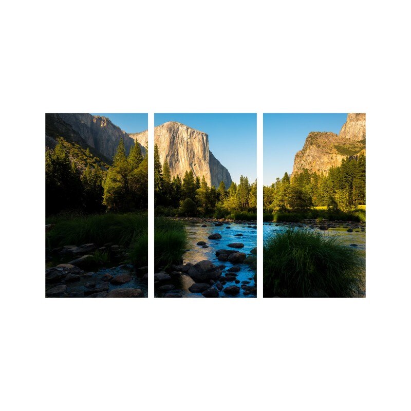 Set tablouri Multicanvas 3 piese 150x90 cm, peisaj 133