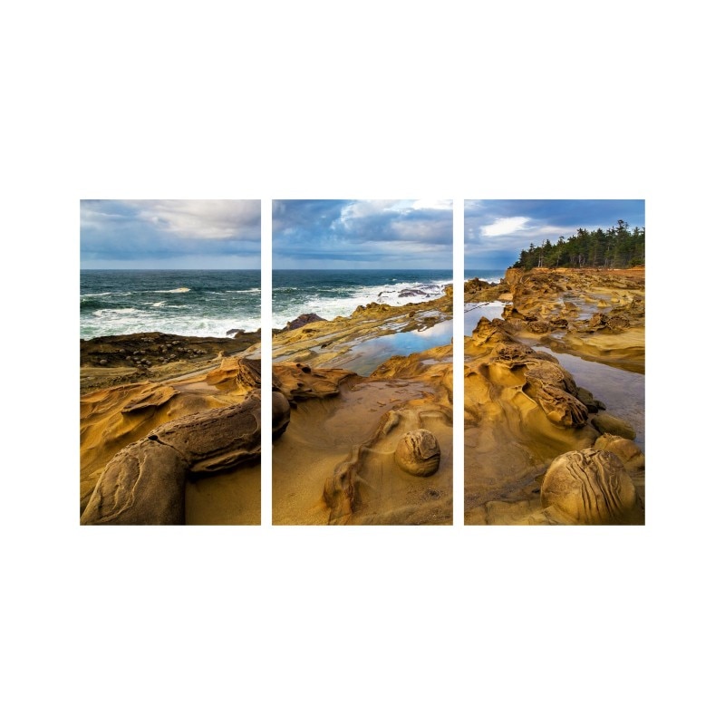 Set tablouri Multicanvas 3 piese 150x90 cm, peisaj 117