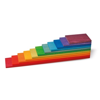 Set creativ cu placi - model curcubeu, Grimm's Spiel und Holz Design Set creativ cu placi - model curcubeu, Grimm's Spiel und Holz Design
