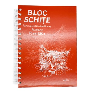 Bloc desen si schite A5 hartie Ivory Fabriano 70 coli 120 g Bloc desen si schite A5 hartie Ivory Fabriano 70 coli 120 g