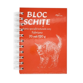 Bloc desen si schite A6 hartie Ivory Fabriano 70 coli 120 g Bloc desen si schite A6 hartie Ivory Fabriano 70 coli 120 g