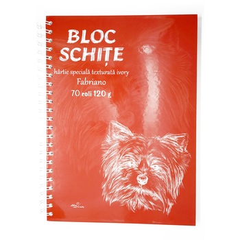 Bloc desen si schite A4 hartie Ivory Fabriano 70 coli 120 g Bloc desen si schite A4 hartie Ivory Fabriano 70 coli 120 g
