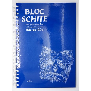 Bloc desen si schite A4 100 coli 120 g Bloc desen si schite A4 100 coli 120 g