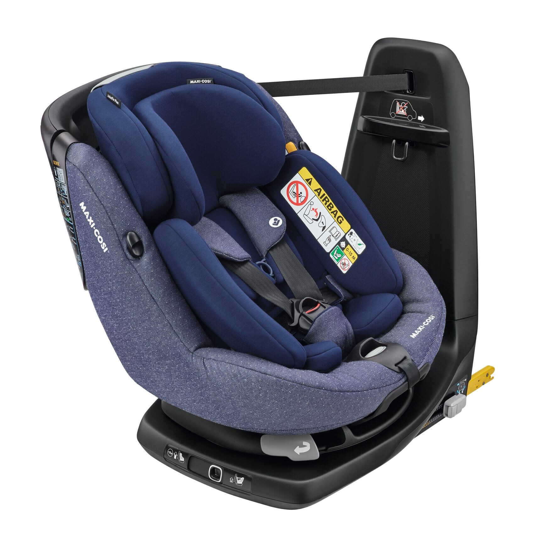 Scaun auto I-Size Maxi-Cosi AxissFix Plus Sparkling Blue, 45-105 cm, Albastru