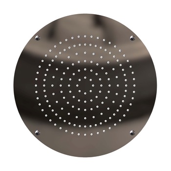 Palarie de dus rotunda in otel inoxidabil, montaj incastrat, 350 mm crom, anti calcar, cu duze in silicon, sistem de siguranza Palarie de dus rotunda in otel inoxidabil, montaj incastrat, 350 mm crom, anti calcar, cu duze in silicon, sistem de siguranza