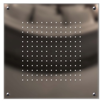 Palarie de dus patrata KINGS in otel inoxidabil, montaj incastrat, 400 x 400 mm crom, anti calcar, cu duze in silicon, sistem de siguranza Palarie de dus patrata KINGS in otel inoxidabil, montaj incastrat, 400 x 400 mm crom, anti calcar, cu duze in silicon, sistem de siguranza