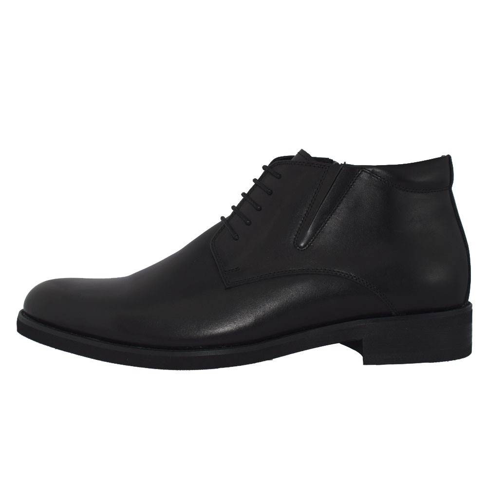 Ghete barbati, din piele naturala, marca Eldemas, 9811-5A-01-24, negru, Negru, 44